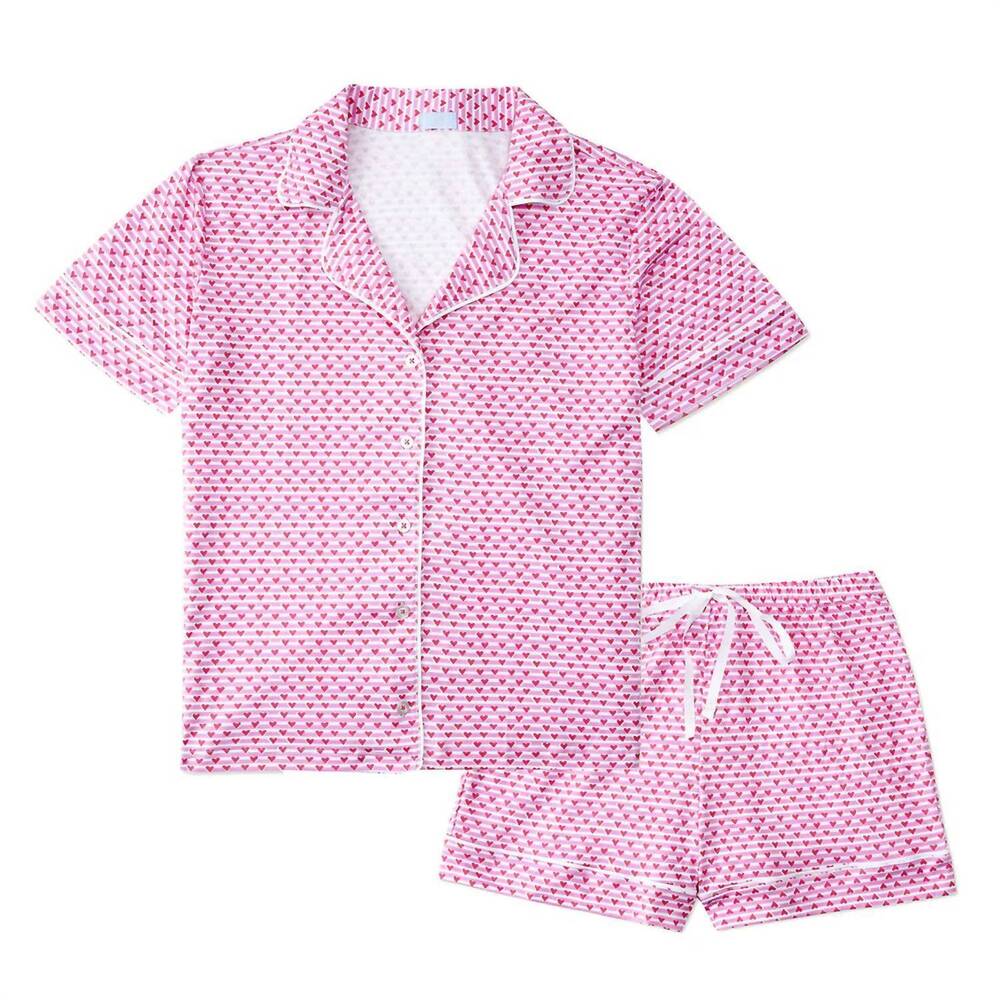 NEW JOY STREET women's pajamas heart set in pink
